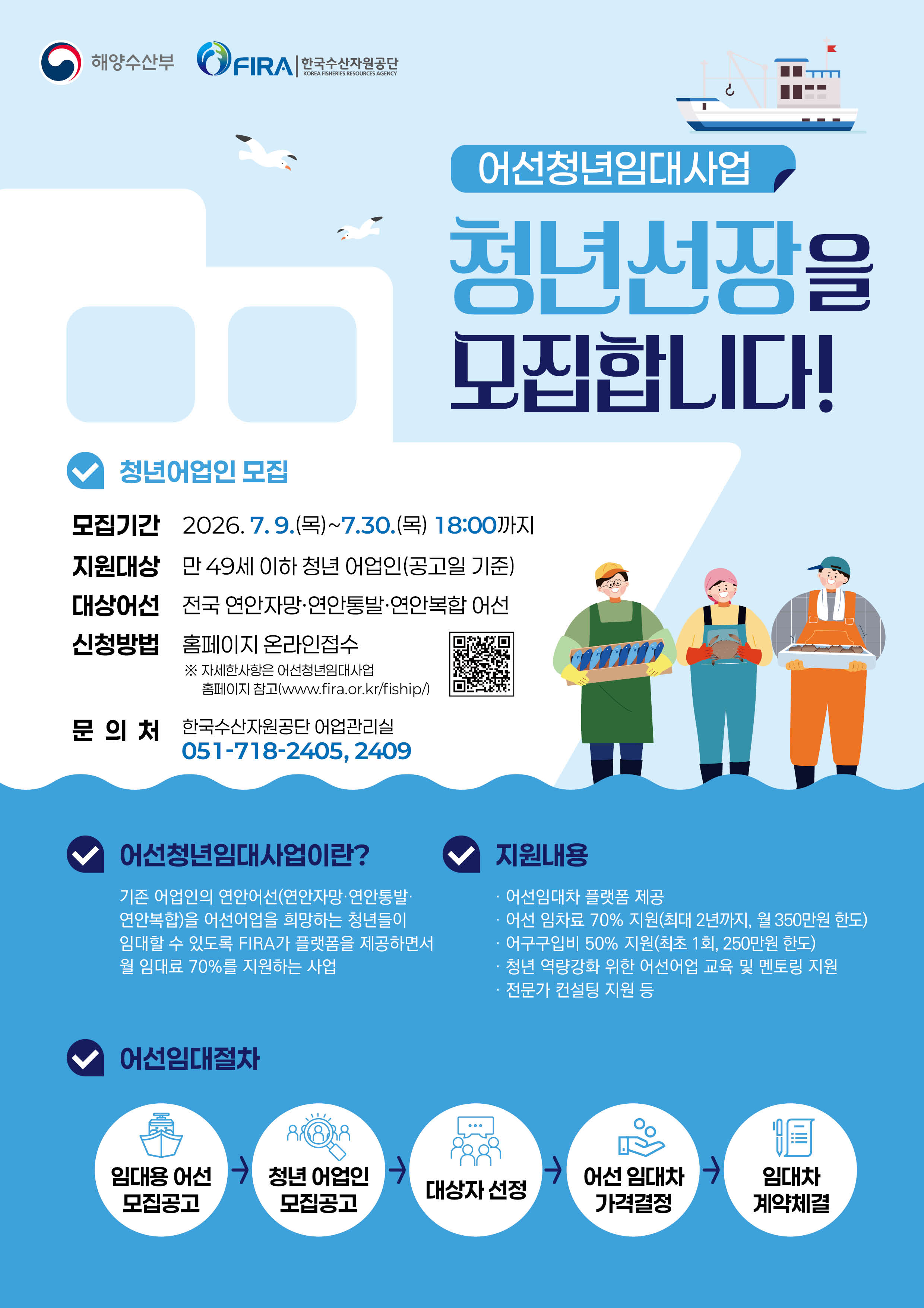 2026년 어선청년임대사업 청년어업인 모집 이미지 1