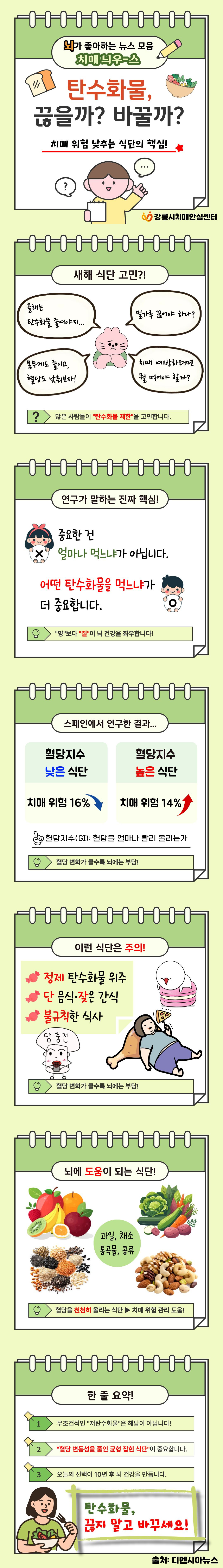 [치매 늬우스] 탄수화물, 끊을까? 바꿀까? 이미지 1